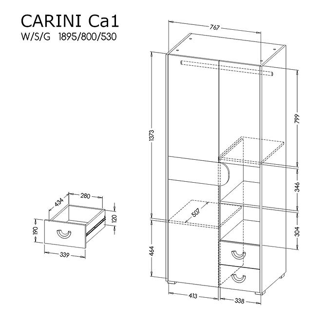 Szafa CA1 2D2S Carini