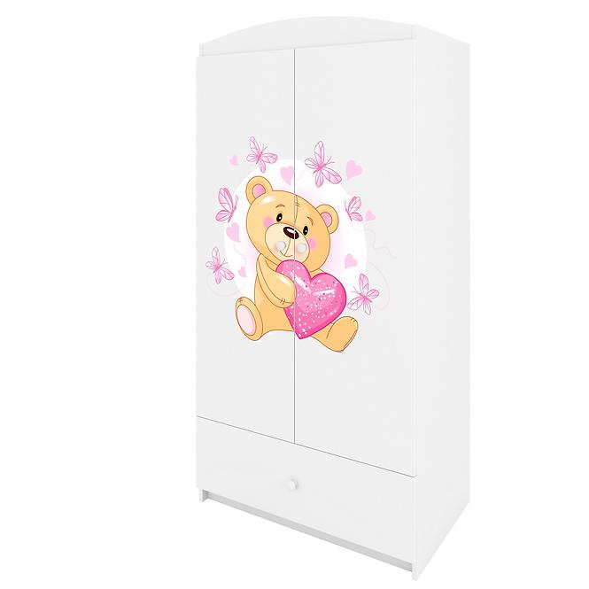 Szafa Babydreams Biały – Miś Motyl