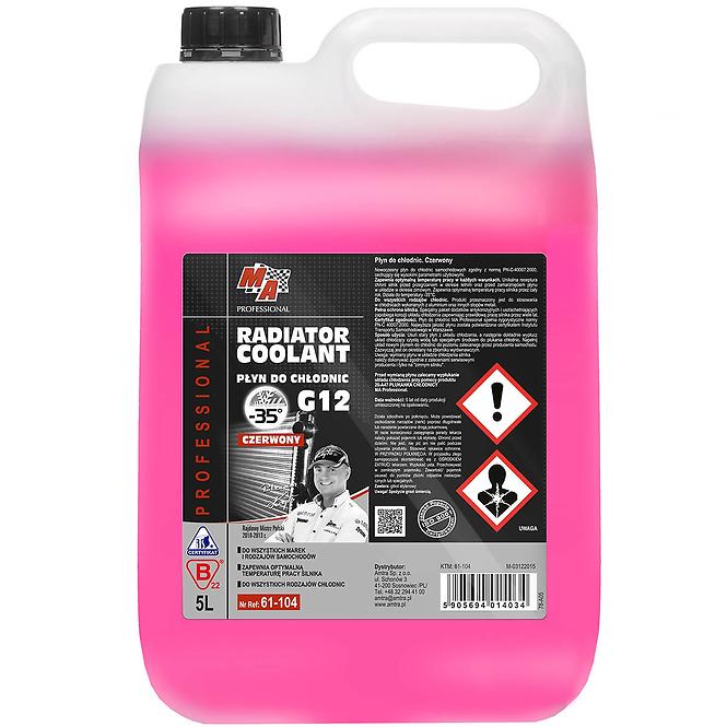 Ma professional płyn do chłodnic samochodowych/czerwony 5 L
