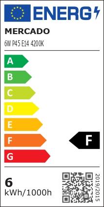 Żarówka LED EM 6W P45 E14 4200K